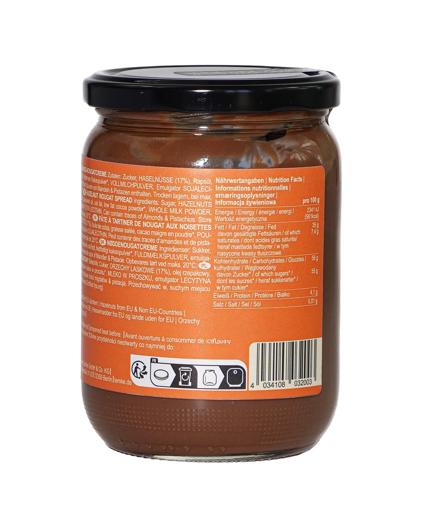 Stadtstreicher Nuss-Nougat 500g