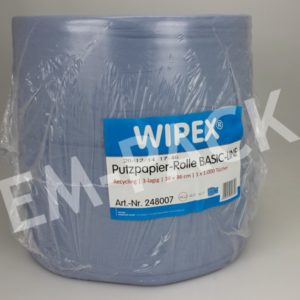 PUTZPAPIERROLLE, DREILAGIG, BLAU